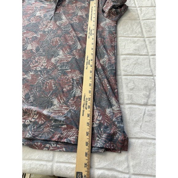 TravisMathew‎ Mens Golf Polo Shirt Palm Leaf Print Casual Comfort Large - Picture 8 of 8